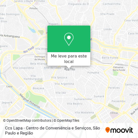 Ccs Lapa - Centro de Conveniência e Serviços mapa