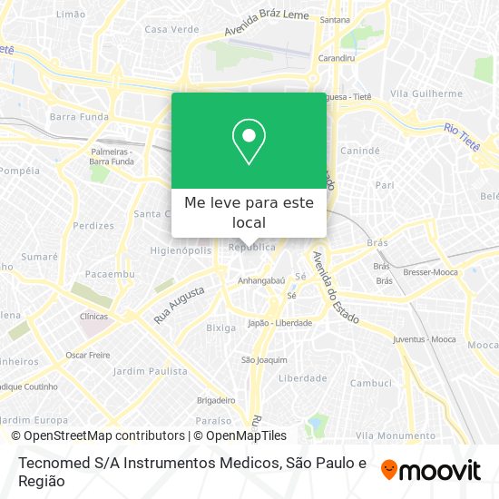 Tecnomed S / A Instrumentos Medicos mapa
