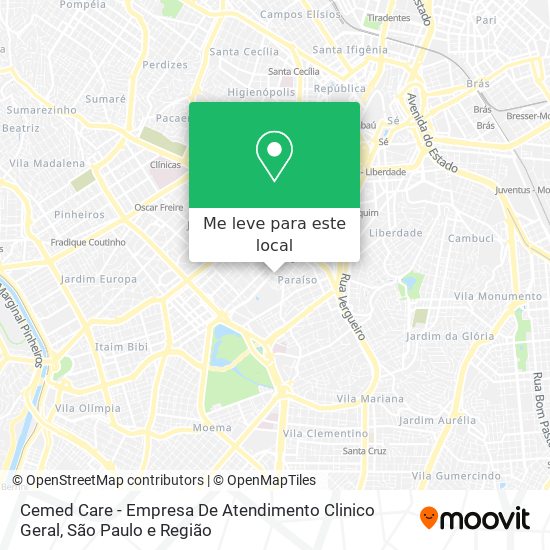 Cemed Care - Empresa De Atendimento Clinico Geral mapa