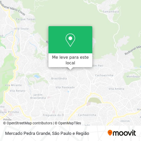 Mercado Pedra Grande mapa