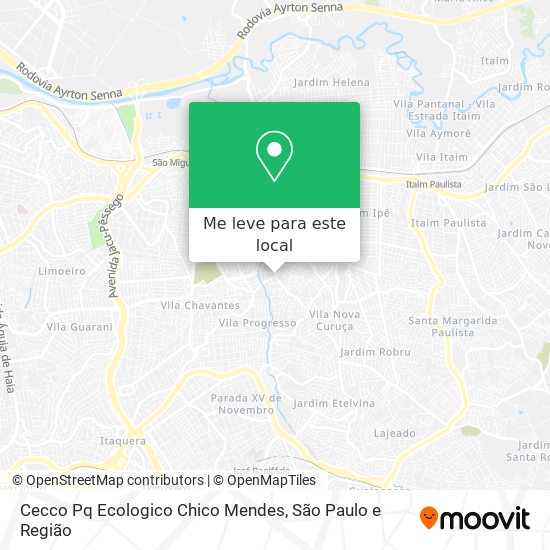 Cecco Pq Ecologico Chico Mendes mapa