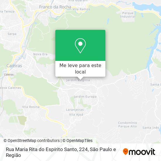 Rua Maria Rita do Espírito Santo, 224 mapa