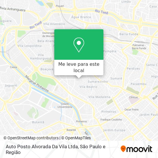 Auto Posto Alvorada Da Vila Ltda mapa