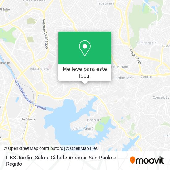 UBS Jardim Selma Cidade Ademar mapa