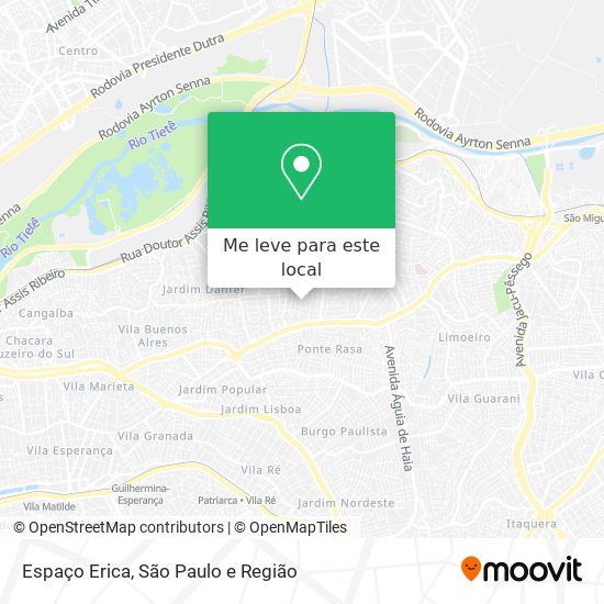 Espaço Erica mapa