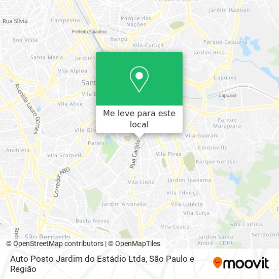 Auto Posto Jardim do Estádio Ltda mapa