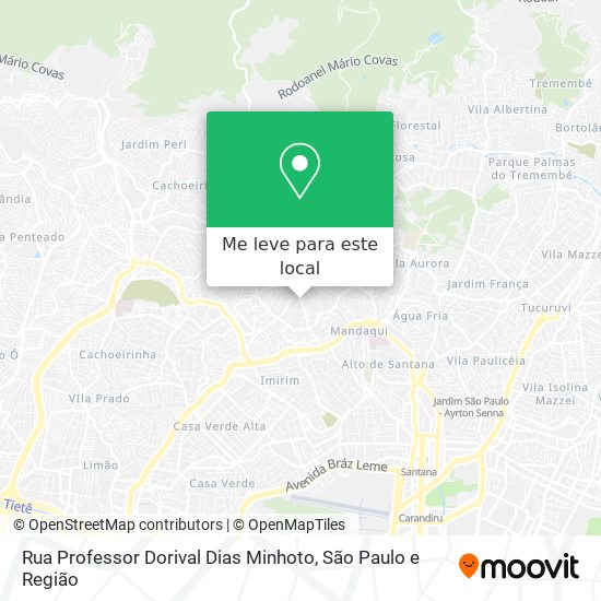 Rua Professor Dorival Dias Minhoto mapa