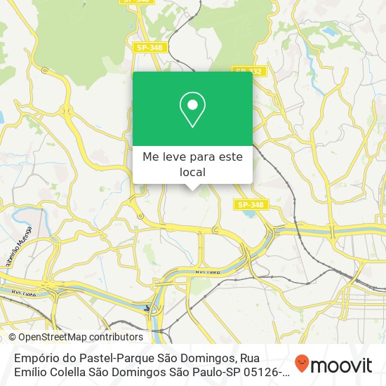 Empório do Pastel-Parque São Domingos, Rua Emílio Colella São Domingos São Paulo-SP 05126-130 mapa