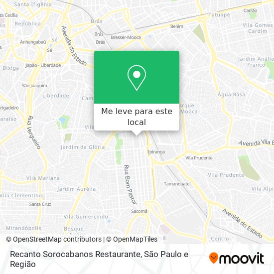 Recanto Sorocabanos Restaurante mapa