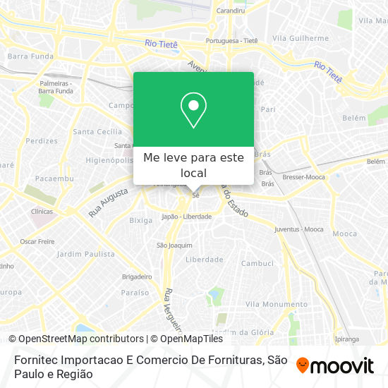 Fornitec Importacao E Comercio De Fornituras mapa