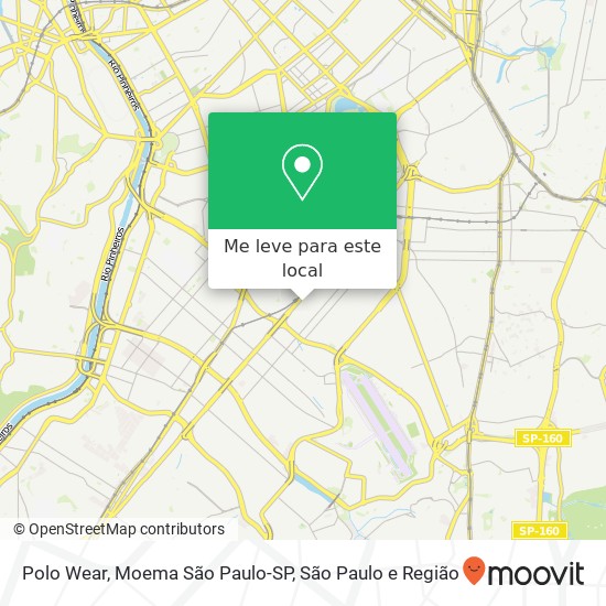 Polo Wear, Moema São Paulo-SP mapa