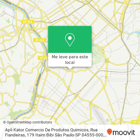 Apli Kator Comercio De Produtos Quimicos, Rua Fiandeiras, 179 Itaim Bibi São Paulo-SP 04555-000 mapa