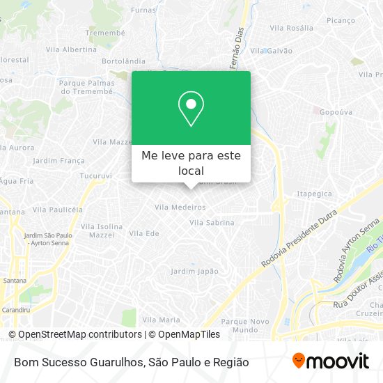 Bom Sucesso Guarulhos mapa