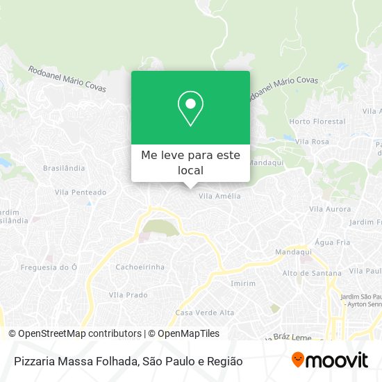 Pizzaria Massa Folhada mapa