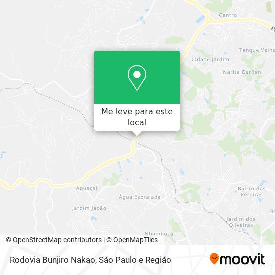 Rodovia Bunjiro Nakao mapa