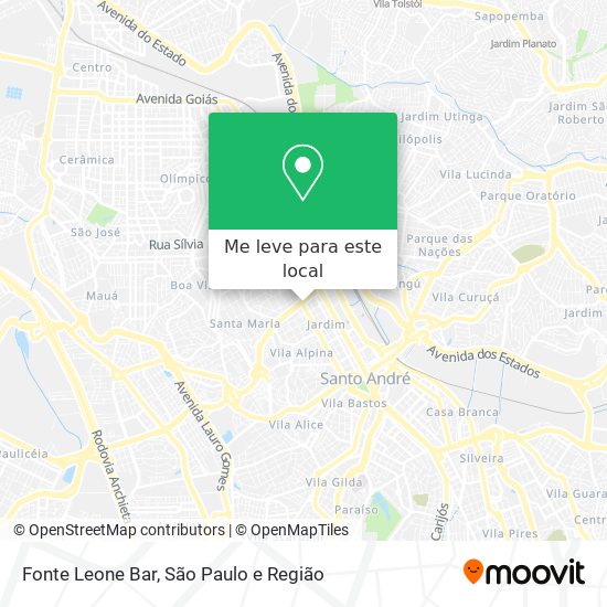 Fonte Leone Bar mapa