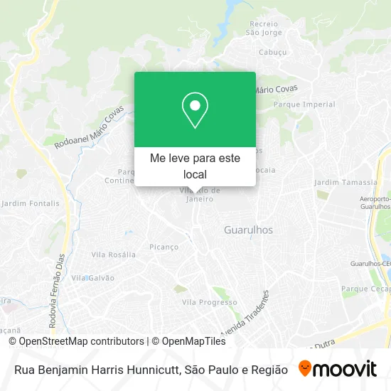 Rua Benjamin Harris Hunnicutt mapa