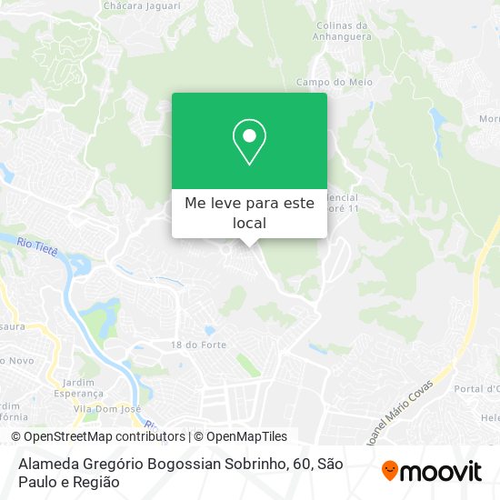 Alameda Gregório Bogossian Sobrinho, 60 mapa