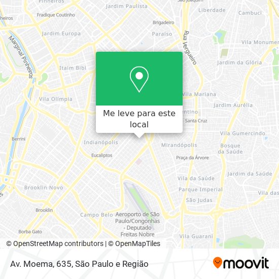 Av. Moema, 635 mapa