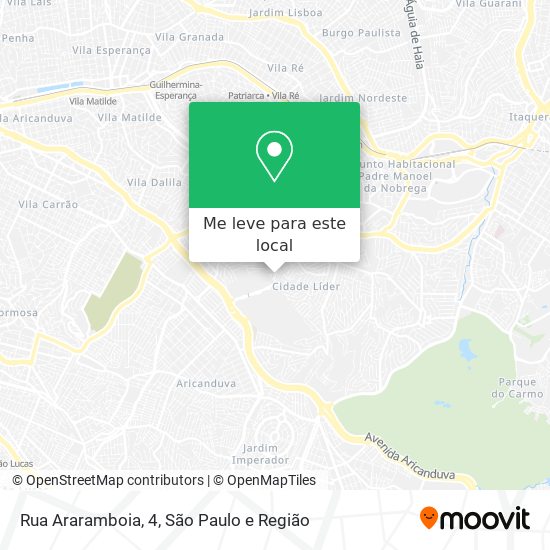 Rua Araramboia, 4 mapa
