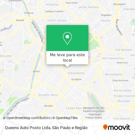 Queens Auto Posto Ltda mapa
