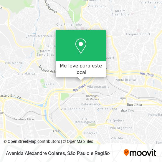 Avenida Alexandre Colares mapa