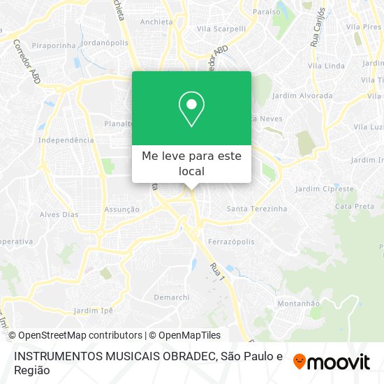 INSTRUMENTOS MUSICAIS OBRADEC mapa