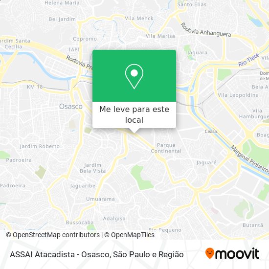 ASSAI Atacadista - Osasco mapa