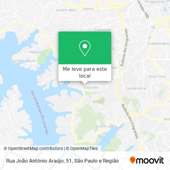 Rua João Antônio Araújo, 51 mapa