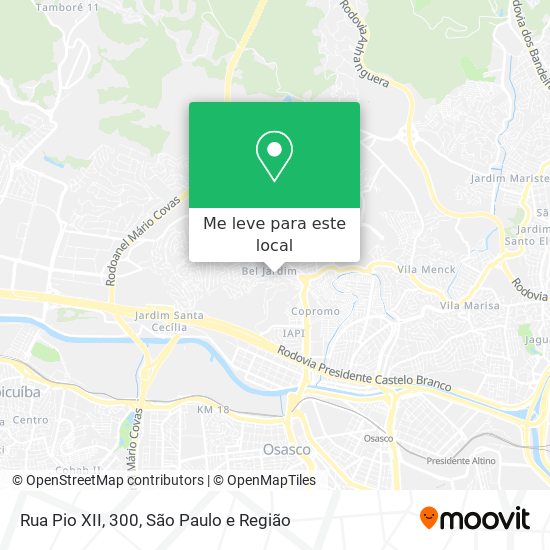 Rua Pio XII, 300 mapa