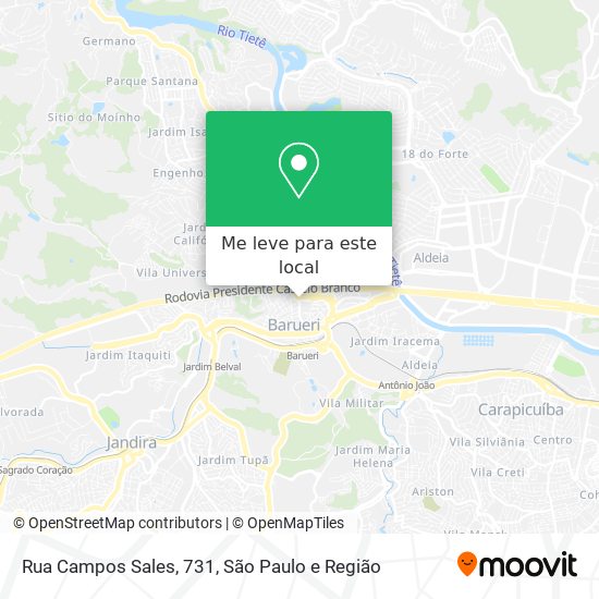 Rua Campos Sales, 731 mapa