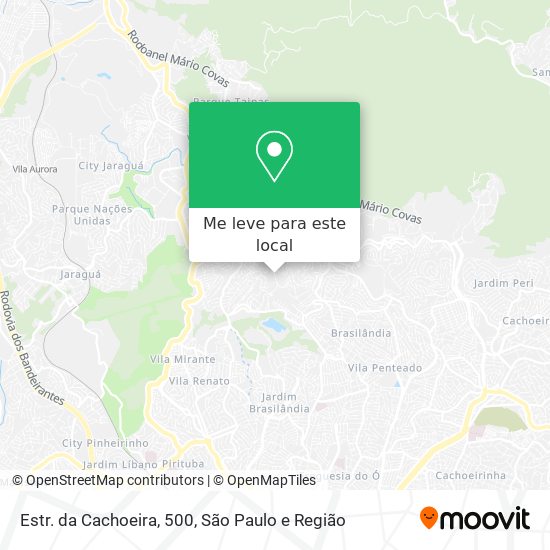 Estr. da Cachoeira, 500 mapa