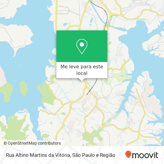 Rua Altino Martins da Vitória, Cidade Dutra São Paulo-SP mapa