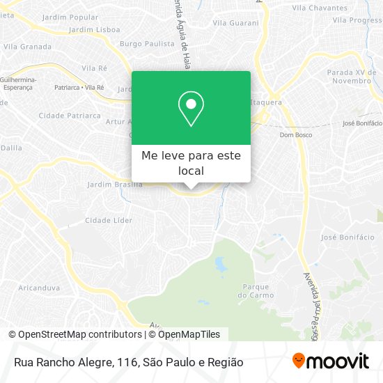 Rua Rancho Alegre, 116 mapa