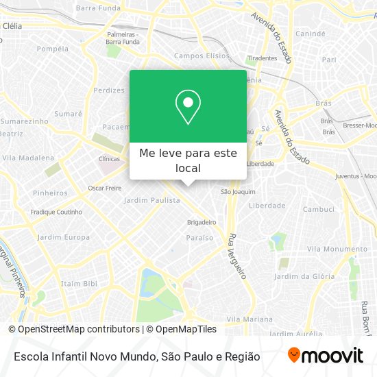 Escola Infantil Novo Mundo mapa