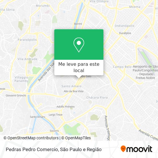 Pedras Pedro Comercio mapa