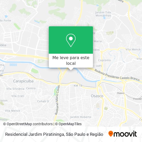 Residencial Jardim Piratininga mapa