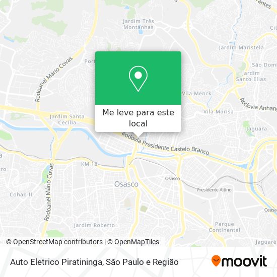 Auto Eletrico Piratininga mapa