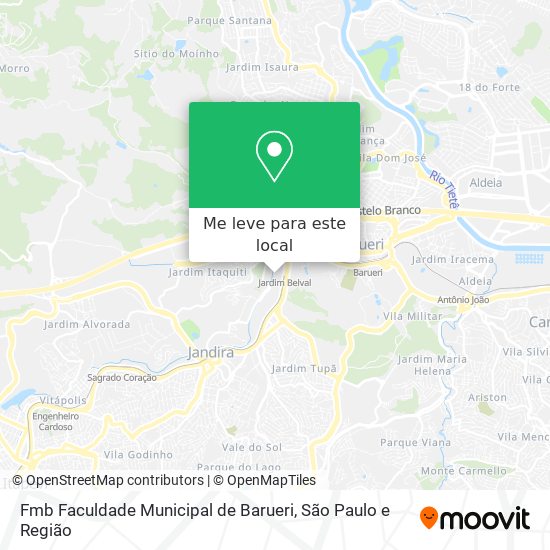 Fmb Faculdade Municipal de Barueri mapa