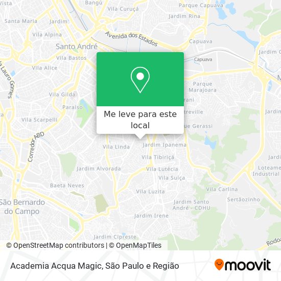 Academia Acqua Magic mapa