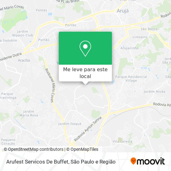 Arufest Servicos De Buffet mapa