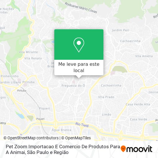 Pet Zoom Importacao E Comercio De Produtos Para A Animai mapa