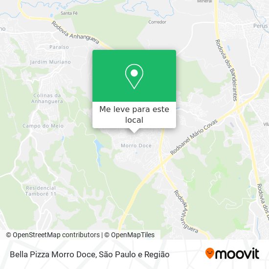 Bella Pizza Morro Doce mapa