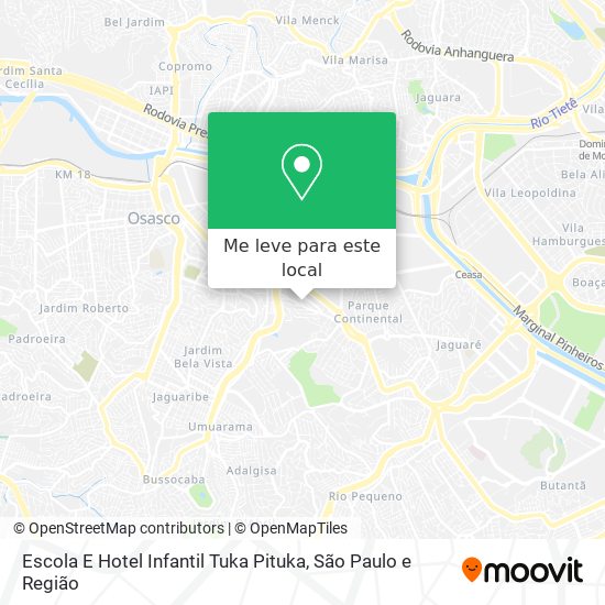 Escola E Hotel Infantil Tuka Pituka mapa