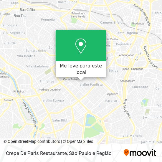 Crepe De Paris Restaurante mapa