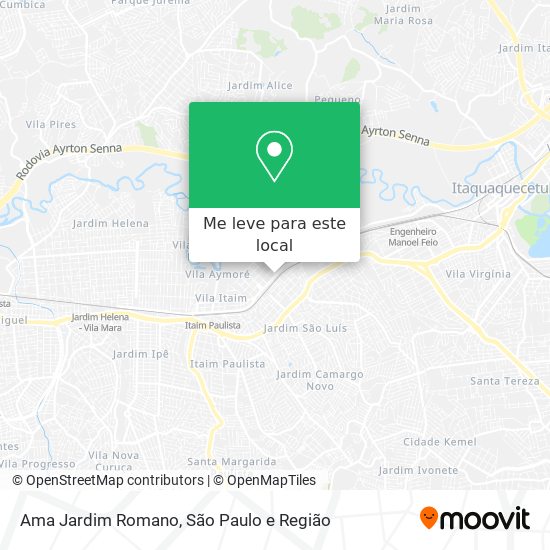 Ama Jardim Romano mapa