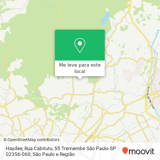 Haydee, Rua Cabitutu, 55 Tremembé São Paulo-SP 02356-060 mapa