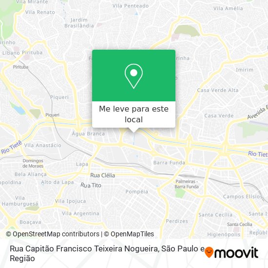 Rua Capitão Francisco Teixeira Nogueira mapa