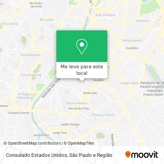 Consulado Estados Unidos mapa