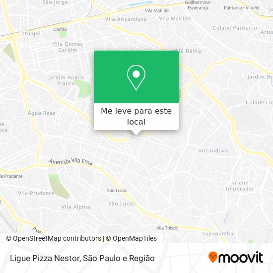 Ligue Pizza Nestor mapa